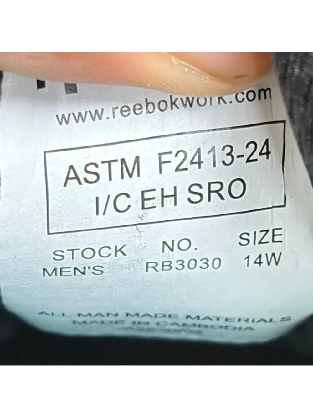 Reebok please review